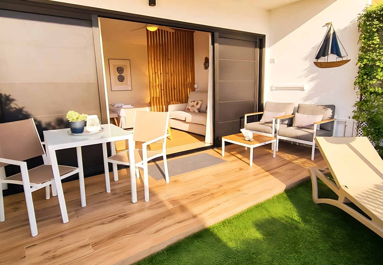 Apartamento en Los Realejos - Apartamento VISTA AL MAR Y JARDIN PRIVADO 